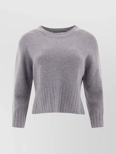 Loulou Studio Crew Neck Knitwear Long Sleeves In Gray