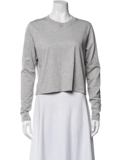 Pre-owned Loulou Studio Crew Neck Long Sleeve Sweatshirt In Grey