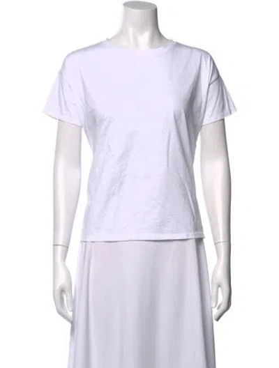 Pre-owned Loulou Studio Crew Neck Short Sleeve T-shirt In White