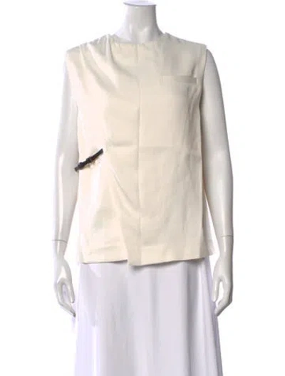 Pre-owned Loulou Studio Crew Neck Sleeveless Top W/ Tags In Neutral