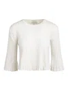 Loulou Studio Ammi Cropped Ribbed Silk-blend Top In Beige