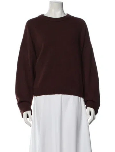 Pre-owned Loulou Studio Crew Neck Sweater In Brown