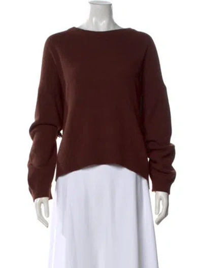 Pre-owned Loulou Studio Crew Neck Sweater In Brown