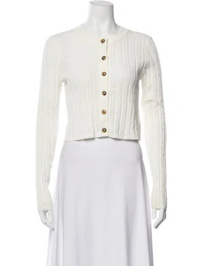 Pre-owned Loulou Studio Crew Neck Sweater In White