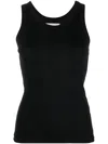 Loulou Studio Crew-neck Tank Top In Black