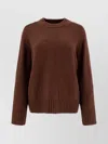 Loulou Studio Crew Neck Textured Knit Sweater