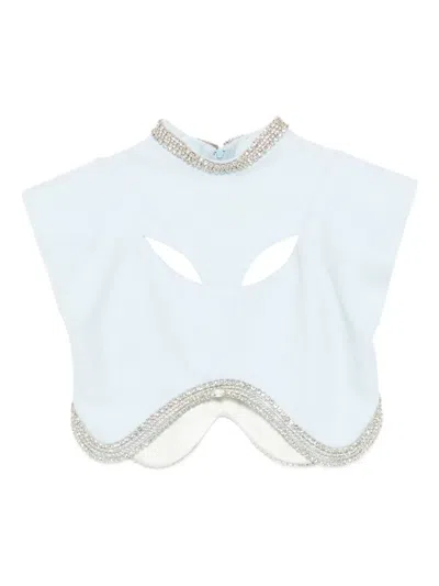 Loulou Studio Crew-neck Top In Blue