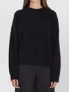 Loulou Studio Crew Neck Yak Knit Sweater In Black