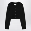 Loulou Studio Black Cropped Cashmere Cardigan In Black