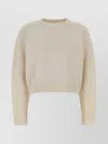 Loulou Studio Loulou Ivory Wool Blend Bruzzi Sweater In White