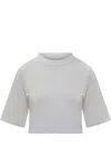 Loulou Studio T-shirt Lou Lou Studio Woman Color Grey In White