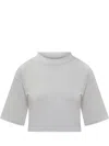 Loulou Studio T-shirt Lou Lou Studio Woman Color Grey In White