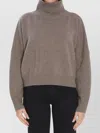 Loulou Studio Loulou Loulou De Saison Luke Wool-cashmere Stand Collar Sweater In Brown