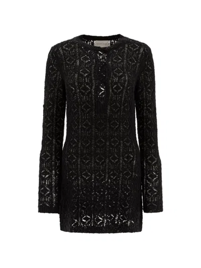 Loulou Studio Cut-out Dress In Black