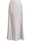 Loulou Studio "long Silk Skirt By Dalup In Grey