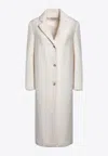 Loulou Studio Danielle Alpaca-blend Single-breasted Coat In Ivory