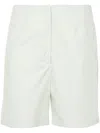 Loulou Studio Dart-detail Cotton Shorts In Green