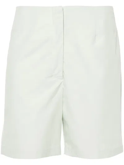 Loulou Studio Dart-detail Cotton Shorts In Green