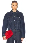 Loulou Studio Dave Jacket In Washed Blue