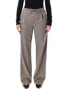 Loulou Studio Loulou Loulou De Saison Harlem Wool-blend Flannel Trousers In Gray