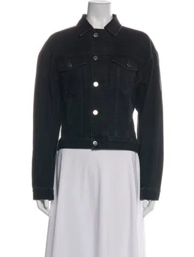 Pre-owned Loulou Studio Denim Jacket In Black