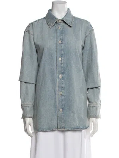 Pre-owned Loulou Studio Denim Jacket In Blue