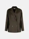 Loulou Studio 'donau' Brown Virgin Wool Blazer In Brown