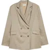 Loulou Studio Donau Oversize Wool Blazer In Beige