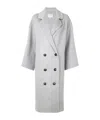Loulou Studio Borneo Double-breasted Wool And Cashmere-blend Coat In Gray