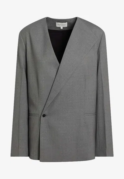 LOULOU STUDIO DOUBLE-BREASTED WOOL BLAZER