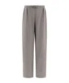 Loulou Studio Drawstring Casual Pants In Gray