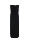 Loulou Studio Loulou Black Silk Blend Minga Dress In Black