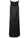 Loulou Studio Moun Draped Sleeveless Dress In Black