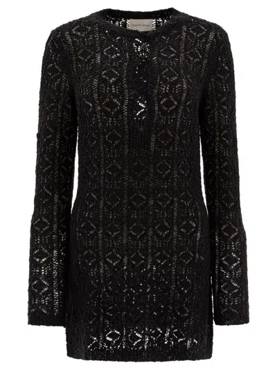 Loulou Studio Evan Dress In Cotton And Silk In Black