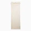Loulou Studio Martial Midi Dress In Ivory Cotton In White