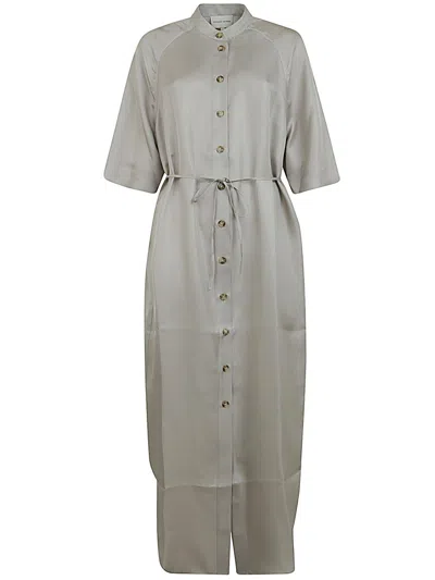 Loulou Studio Durion Long Dress In Gray