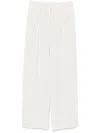 Loulou Studio Ecru Ayla Tailored Trousers