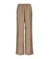 Loulou Studio 'alera' Joggers Elastic Waistband In Brown