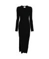 Loulou Studio Black Hobas Knit Midi Dress In Black