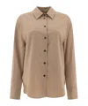 Loulou Studio Eliana Button-up Shirt In Brown