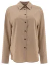 Loulou Studio Eliana Button-up Shirt In Brown
