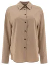 Loulou Studio Eliana Button-up Shirt In Brown