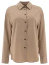 Loulou Studio Eliana Classic-collar Buttoned Shirt In Brown