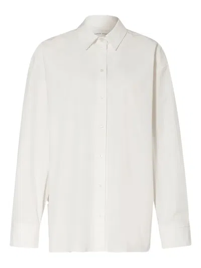 Loulou Studio Espanto Cotton Shirt In White