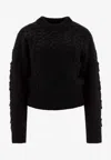 Loulou Studio Eustace Cable Knit Sweater In Black