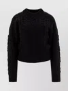 Loulou Studio "eustace" Crew Neck Cable Knit Sweater