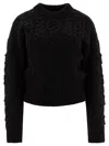 Loulou Studio "eustace" Crew Neck Cable Knit Sweater
