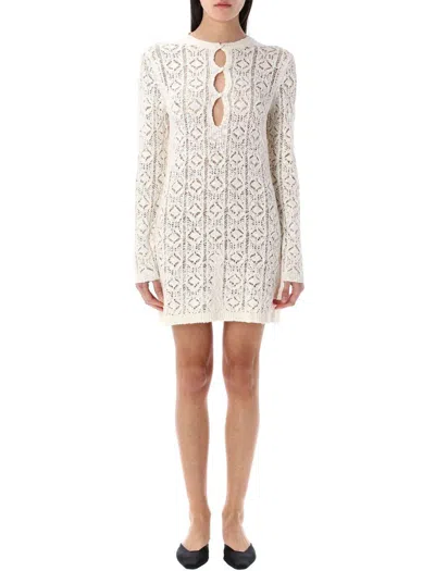 LOULOU STUDIO LOULOU STUDIO EVAN CROCHET MINI DRESS