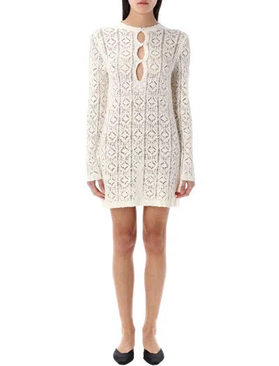 LOULOU STUDIO LOULOU STUDIO EVAN CROCHET MINI DRESS