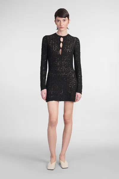 Loulou Studio Evan Dress In Black Cotton